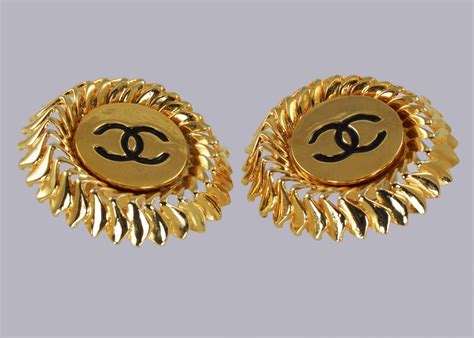 amazon uk fake chanel earrings|vintage chanel clip on earrings.